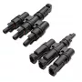 Qoltec MC4 T-type vertakkingsconnector set 1000V 30A