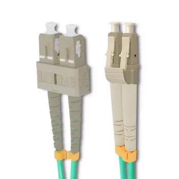 Qoltec glasvezel patchkabel LC/UPC - SC/UPC multimode OM4 duplex 5m