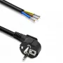 Qoltec stroomkabel haakse SCHUKO CEE 7/7 (E/F) koper gestript vertind 3x1.50 mm² 5m zwart