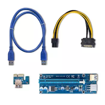 Qoltec Riser PCI-E ver. 009S USB 3.0 60cm GPU mining extender