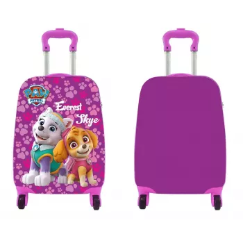 Nickelodeon Paw Patrol on Wheels - roze grote kinderreiskoffer