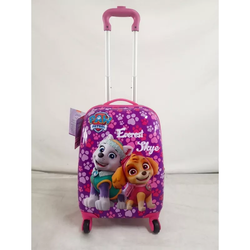 Nickelodeon Paw Patrol on Wheels - roze grote kinderreiskoffer