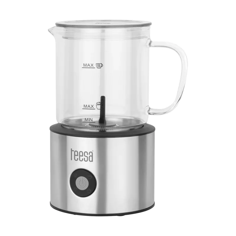 TEESA melkopschuimer AROMA F60 500W zwart/zilver