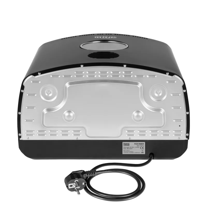 TEESA Pizza Oven SUPREME ELITE 2200 W, 450°C, dubbele verwarming, venster, LED, 33 cm, meerdere bakprogramma's