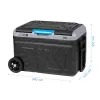 TEESA TSA6002 professionele compressor-koelkast/vriezer 40L, DC12/24V AC230V, batterijcompatibel, grote wielen, stevige greep, Bluetooth