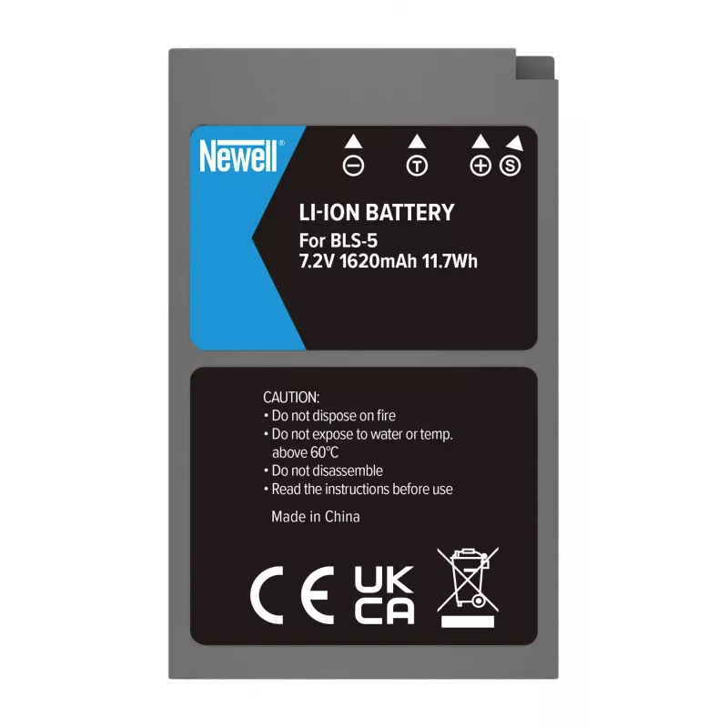 Newell vervangende accu BLS-5 voor Olympus