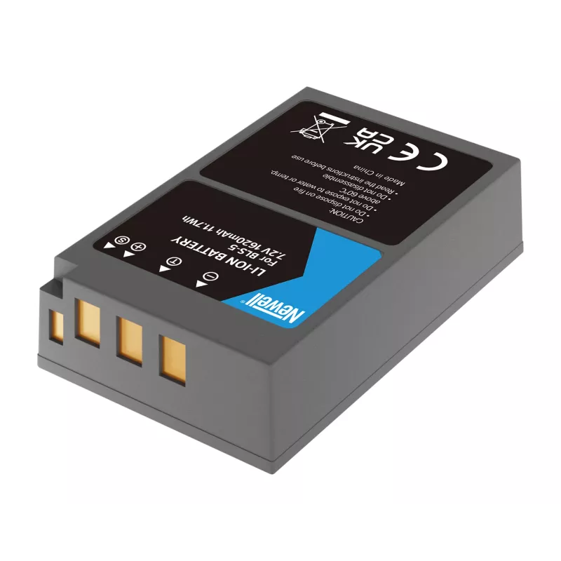 Newell vervangende accu BLS-5 voor Olympus