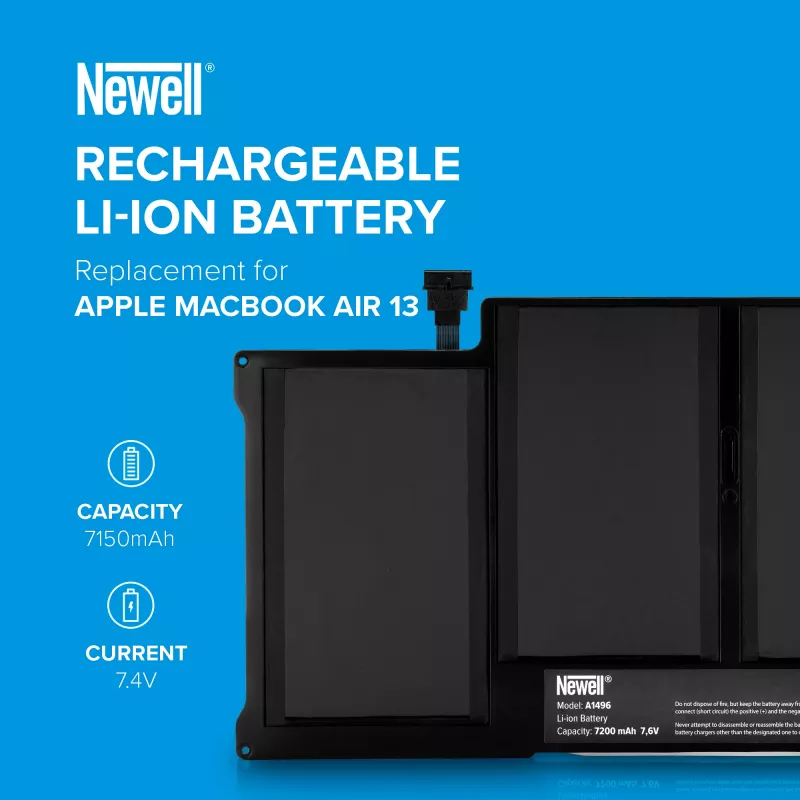 Newell A1496 7150 mAh accu voor Apple MacBook Air 13