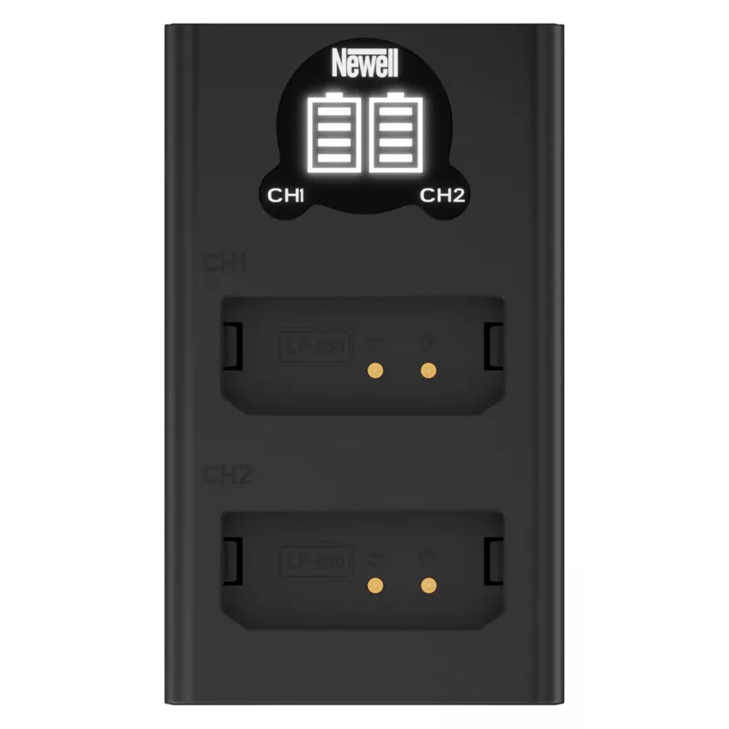 Newell dual-channel USB-C-oplader DL-USB-C voor Canon LP-E10-accu's