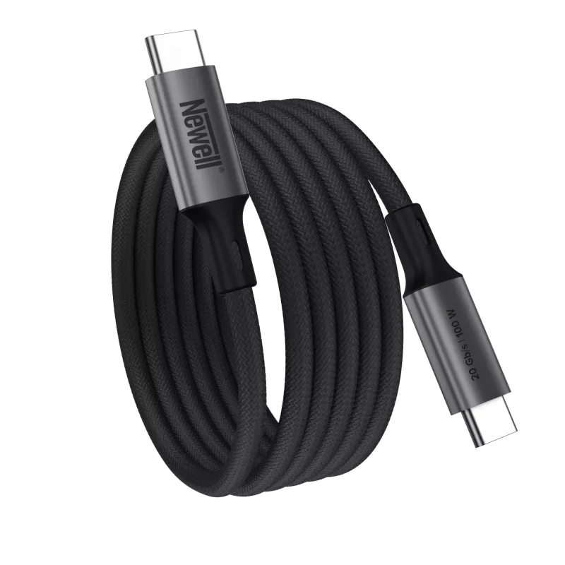Newell magnetische USB-C naar USB-C 3.2 Gen 2-kabel - 1 m, grafiet