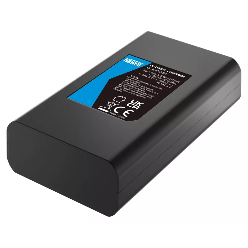 Newell dual-channel USB-C-oplader DL-USB-C voor Sony NP-FW50-accu's