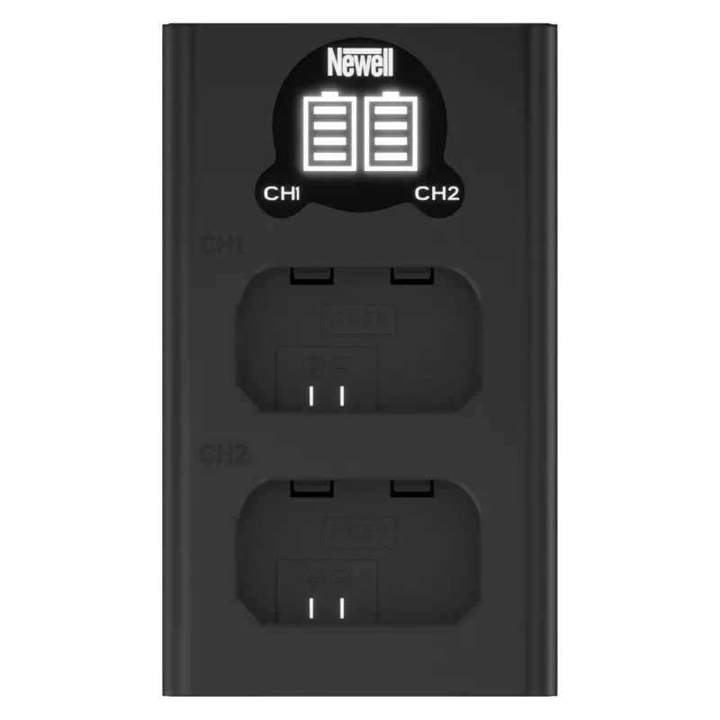 Newell dual-channel USB-C-oplader DL-USB-C voor Sony NP-FW50-accu's