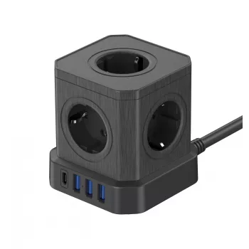 Newell GaN Power Cube 9W1 stekkerdoos zwart