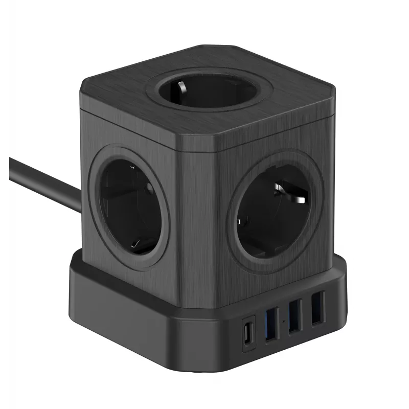 Newell GaN Power Cube 9W1 stekkerdoos zwart