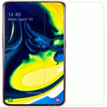 Evelatus Samsung Galaxy A80 0,33mm vlak helder gehard glas schermbeschermer met Japanse lijm en antistatische coating