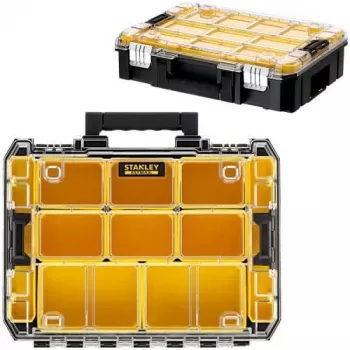 STANLEY PRO-STACK organizer duopack (zwart/transparant, 2 stuks)