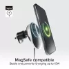 SBS MagSafe magnetische 15W oprolbare kabeloplader - zwart
