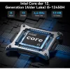 GEEKOM IT12 mini-pc, Intel Core i5-12450H, 16 GB RAM, 512 GB SSD, Windows 11 Pro, blauw