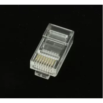 Gembird LC-8P8C-001/50 RJ45 Cat5e stekker 8P8C 30µ goudlaag 50-pack transparant