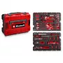 Einhell E-CASE 370570 80-delige universele gereedschapskoffer (rood/zwart)