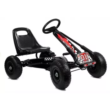LEAN TOYS LEAN CARS A-15 go-kart zwart luchtbanden
