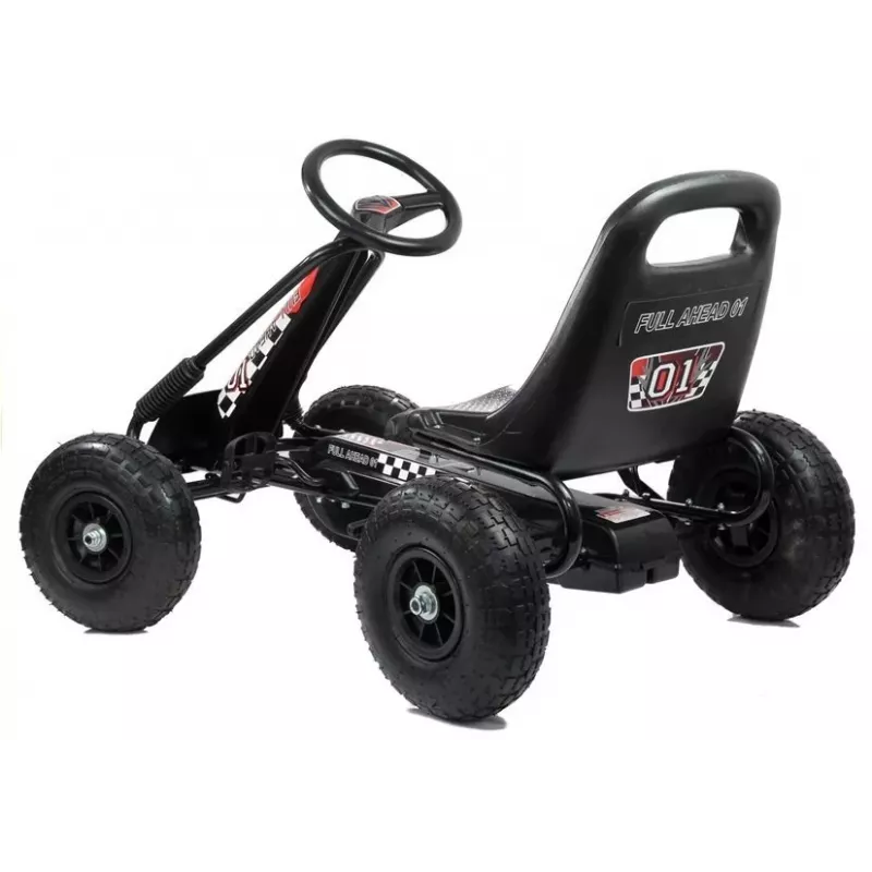 LEAN TOYS LEAN CARS A-15 go-kart zwart luchtbanden