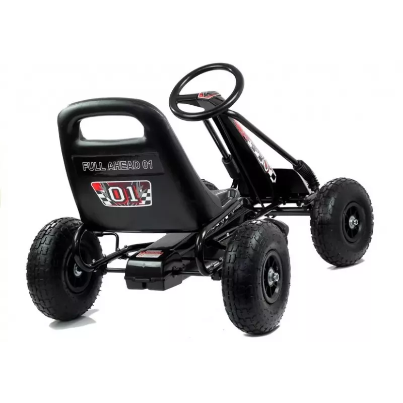 LEAN TOYS LEAN CARS A-15 go-kart zwart luchtbanden
