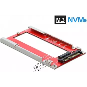 DeLOCK U.2 naar M.3 / NF1 converter - PCIe 4.0 NVMe-adapter, SFF-8639 naar SFF-8611/8612