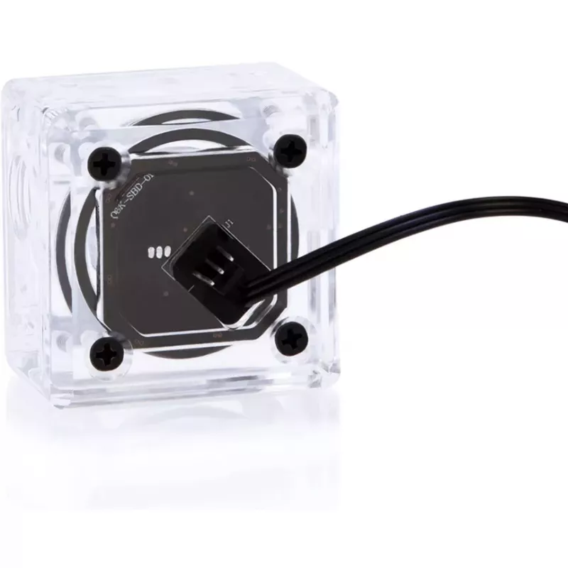 Alphacool Eisfluegel Aurora HighFlow doorstromingsindicator met tachometersignaal (transparant)
