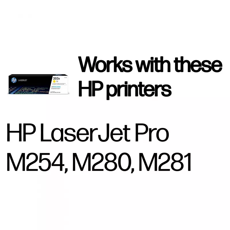 HP 203X high-yield geel tonerpatroon (CF542X) | originele HP LaserJet toner