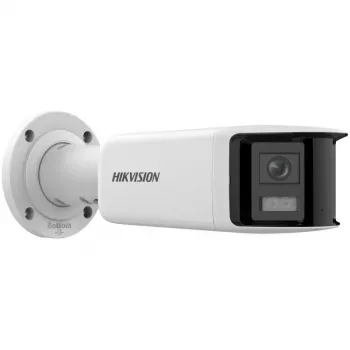 Hikvision DS-2CD2T47G2P-LSU/SL 4MP AcuSense buiten bullet IP-camera met 2,8mm lens, witlicht, tweeweg-audio, flitslicht, PoE