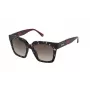 Nina Ricci SNR3185201GQ dames zonnebril - zwart acetaat montuur met grijze gradientglazen, 52 mm