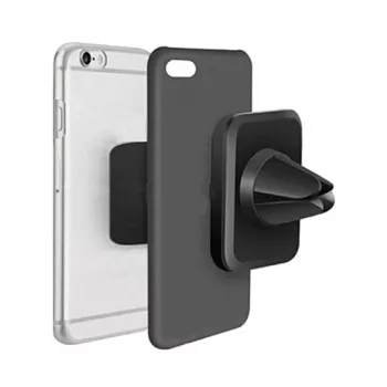 2GO 795466 passieve autohouder voor smartphones, zwart-grijs, zuignap, 360° draaibaar