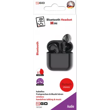2GO TWS Mini draadloze in-ear bluetooth-oordopjes, bellen/muziek, zwart 797341