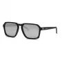 PHILIPP PLEIN SPORT heren zonnebril SSP030 - 59/17/145 mm, zwart acetaat montuur, grijze glazen, UV400-bescherming