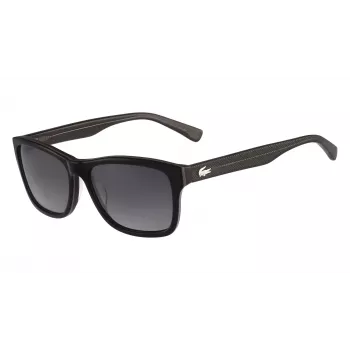 Lacoste Unisex rechthoekige zonnebril L683SP zwart/grijs 55mm L683SP5516001