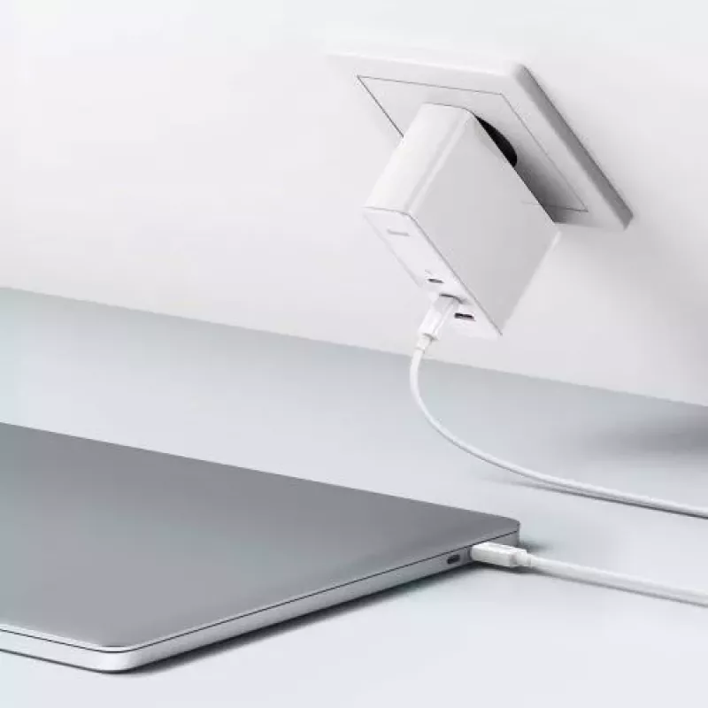 Baseus Travel Charger GaN5 Pro snelle wandlader, C+C+U, 140W, wit, EU-stekker (CCGP100202)