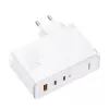 Baseus Travel Charger GaN5 Pro snelle wandlader, C+C+U, 140W, wit, EU-stekker (CCGP100202)