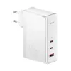 Baseus Travel Charger GaN5 Pro snelle wandlader, C+C+U, 140W, wit, EU-stekker (CCGP100202)