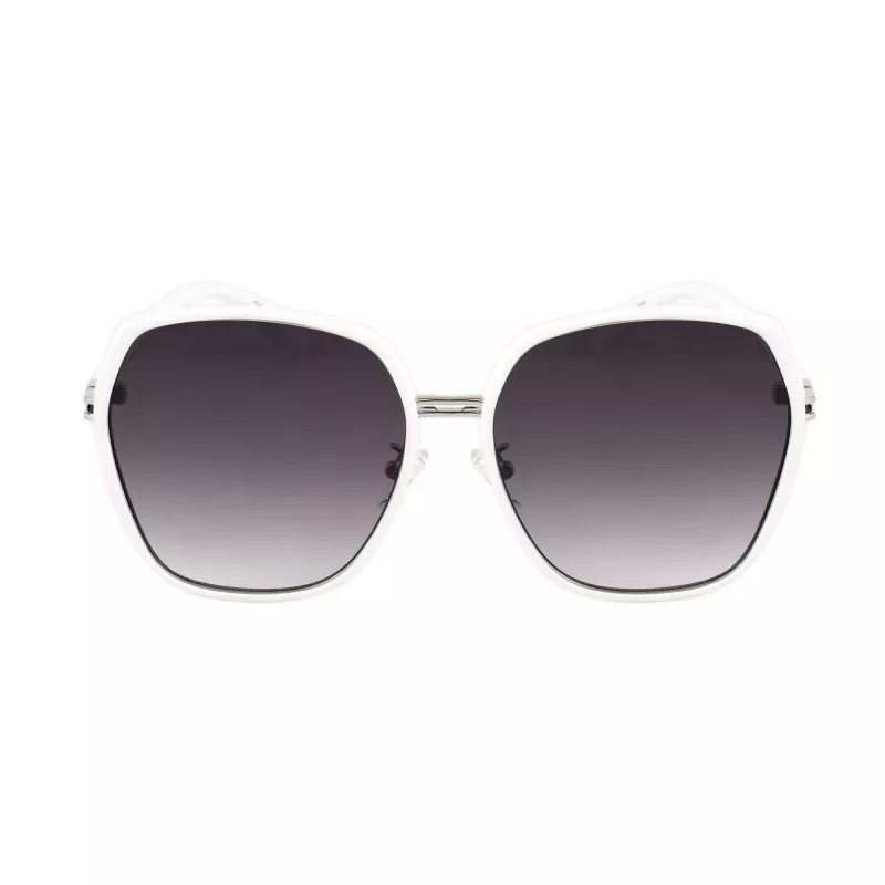 GUESS GF0407-21B dameszonnebril - 59mm kunststof montuur, UV400-bescherming