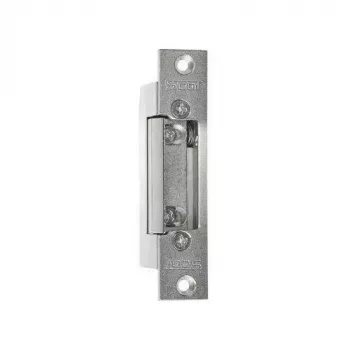SCOT ES-S12AC/DC-B PROFI symmetrische deuropener met slot, 12V AC/DC, fail-secure, 3000N houdkracht, grijs/zilver