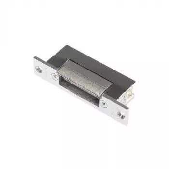 SCOT ES-S12AC/DC-B PROFI symmetrische deuropener met slot, 12V AC/DC, fail-secure, 3000N houdkracht, grijs/zilver