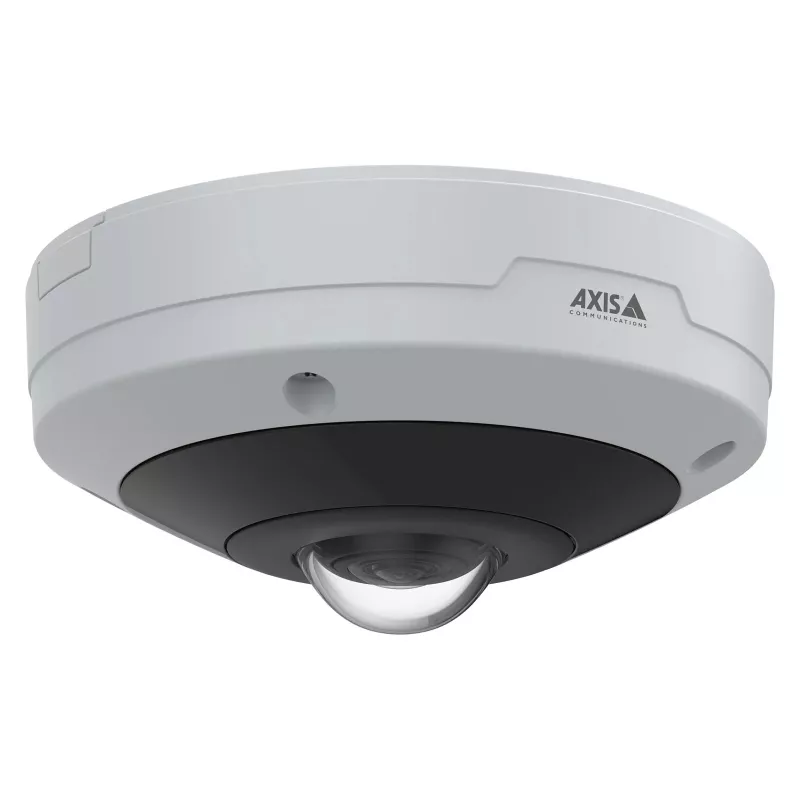 AXIS M4347-PLVE fisheye-camera met ingebouwde microfoons en AXIS Object Analytics