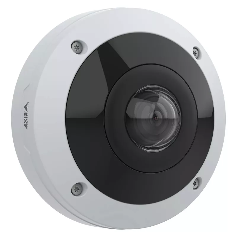 AXIS M4347-PLVE fisheye-camera met ingebouwde microfoons en AXIS Object Analytics