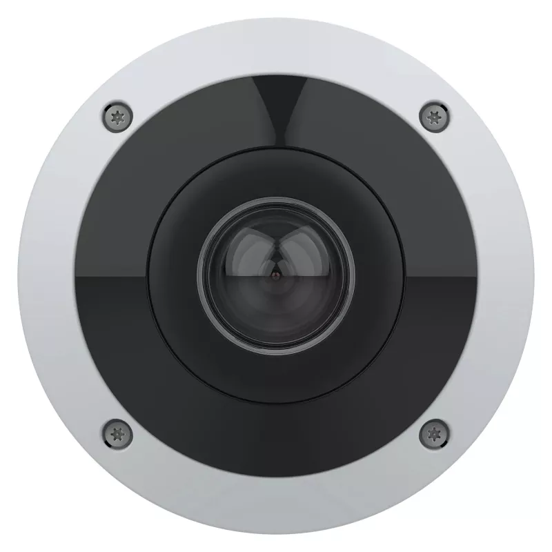 AXIS M4347-PLVE fisheye-camera met ingebouwde microfoons en AXIS Object Analytics