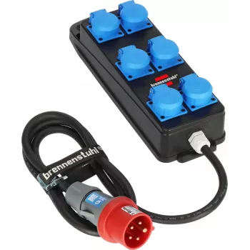 Brennenstuhl BSV P CEE stroomverdeler 400V 16A 6-voudig Schuko