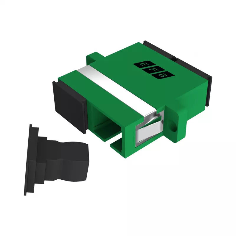 EFB Elektronik SC/APC simplex koppeling, singlemode, groen