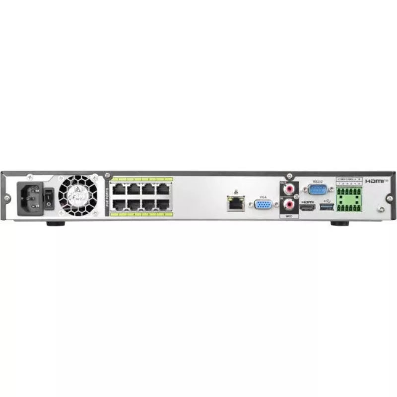 BCS LINE 8-kanaals 8K NVR met AI en 8 PoE-poorten BCS-L-NVR0802-A-8K-8P-Ai2
