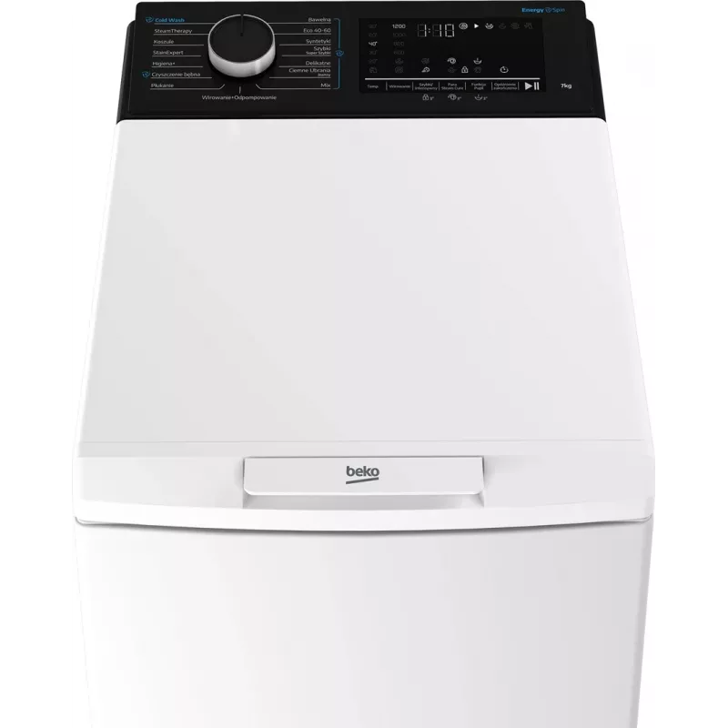 BEKO TB721DBVESPL frontlader wasmachine, 7 kg, 1200 t/min, wit/zwart