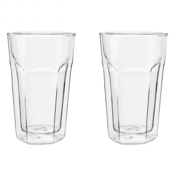 Leopold Vienna latte macchiato glas 280 ml set met 2 dubbelwandige borosilicaatglazen